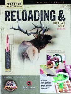 Info in Western Powders’ magazine format reloading guide is worth the $3 cost.