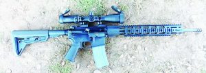 The Ruger MPR rifle proved accurate when fitted with Tru Glo’s 3 x 9 x 40mm scope, a formidable combination. 