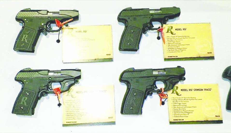 Remington Arms had one of the largest exhibits at the 2018 Shot Show, but big can be not so good. Shortly after the show, the word came out the oldest US arms company was in deep doo doo and had filed for bankruptcy. Old E.R. would turn over in his grave if the quality arms he originated in 1816 folded. The handgun line, including the R51 model shown here, hasn’t set the world on fire in sales.