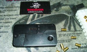 The Cellphone gun is easily concealable and provides a quick, two-shot self-defense. It will be available this summer. 