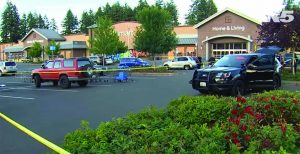 The Walmart store in Tumwater, WA, where armed citizens confronted a rampant gunman. (KING5 News video)