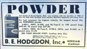 A 1957 Hodgdon magazine ad included BL-Type-C powder.