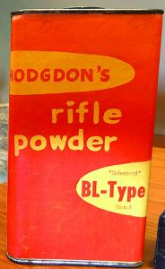 Hodgdon’s first commercial incarnation of milsurp 303 British powder: BL-Type, a then-newfangled spherical powder. (Chris Hodgdon photo)
