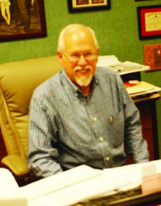 Rex Reddick in his office at Crazy Crow Trading Company in Texas.