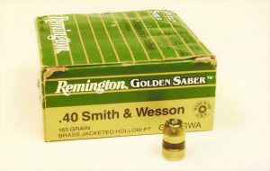 Remington has had their Golden Sabre load on the market for several years, but new is the Black Belt Bullet. Think of it as a driving band, or constriction to prevent jacket shedding.