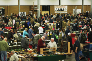 This bustling crowd was typical of gun shows around the country on the same weekend as Guns Save Lives Day in mid-December.