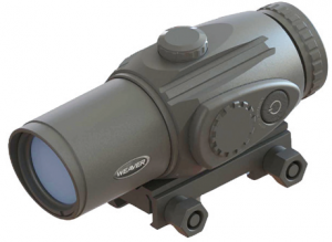 Weaver’s KASPA series. These are illuminated reticle scopes that address all kinds of challenges.